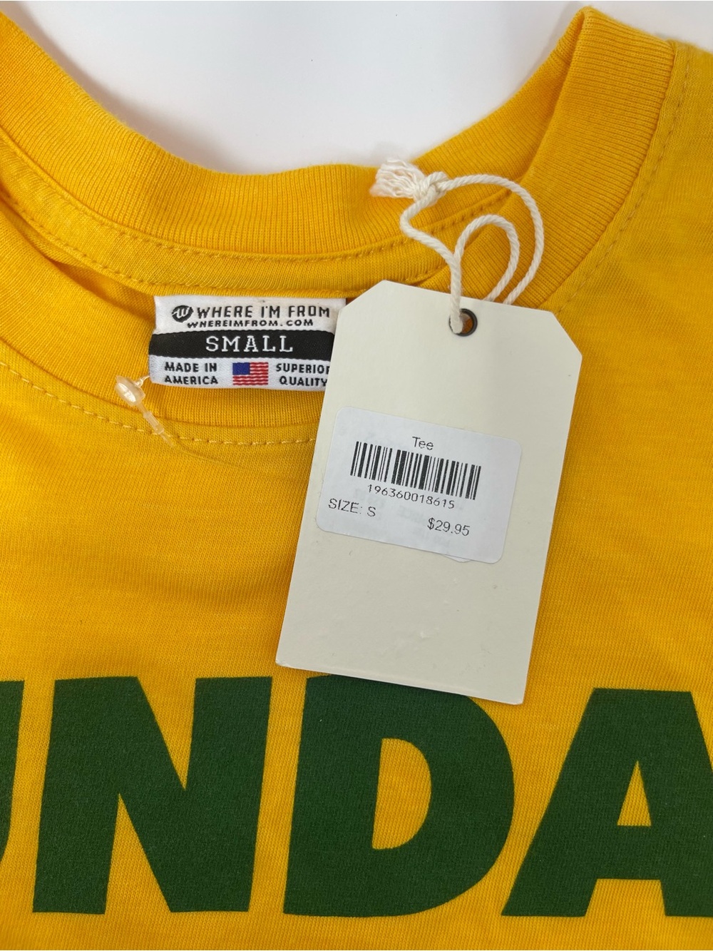 Men’s Yellow Graphic Tee - Small